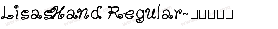 LisasHand Regular字体转换
